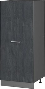 Wysoka szafa czarny beton 60x57x143 r-line