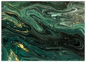 Obraz - Zielony marmur (70x50 cm)