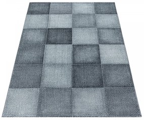 Dywan nowoczesny Ottawa kwadraty szare 80 cm x 250 cm