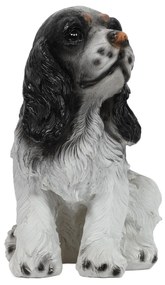 Figurka ogrodowa pies spaniel, wys. 27 cm, ze sztucznego kamienia