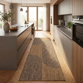 Czarny/brązowy chodnik odpowiedni na zewnątrz 80x250 cm Mira 1453 – Ayyildiz Carpets