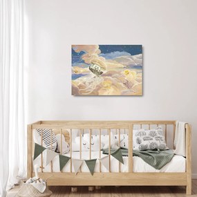Obraz na szkle - Niebiańskie Meduzy (70x50 cm)