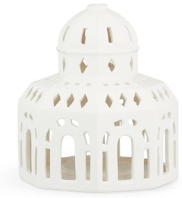 Biały ceramiczny świąteczny świecznik Kähler Design Lighthouse, ø 12 cm