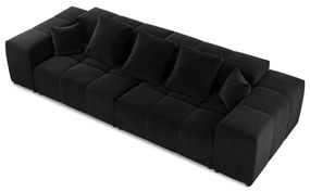 Czarna aksamitna sofa 320 cm Rome Velvet – Cosmopolitan Design