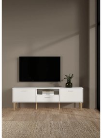 Biała szafka pod TV 177x57 cm Media – Tvilum
