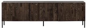 Brązowa szafka pod TV z litego drewna sosnowego 180x56x46 cm Bono – WOOOD