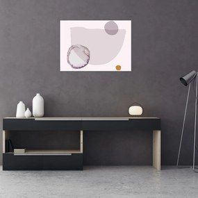 Obraz na szkle - Fioletowy minimalizm N⁰2 (70x50 cm)