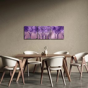 Obraz - Jeleń w magicznym lesie (z zegarem) (90x30 cm)