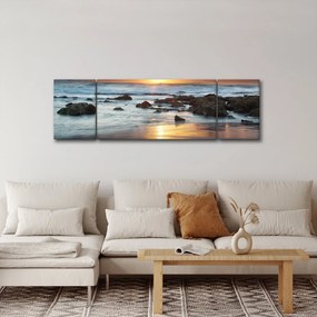 Obraz - Skąpane w słońcu morze (170x50 cm)