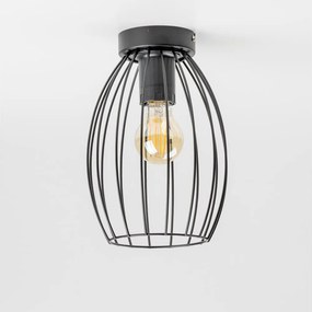 LED oprawa sufitowa 1xE27/6,5W/230V czarna