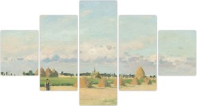 Obraz - Camille Pissarro, Landscape, Ile de France, reprodukcje (125x70 cm)