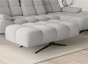 Nowoczesna pufa PRADO Soft Lux w tkaninie CURIO 80 WERSAL