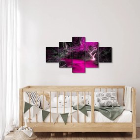 Obraz - Różowy las (125x70 cm)