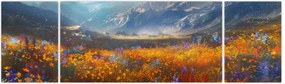 Obraz - Malowany górski krajobraz II. (170x50 cm)