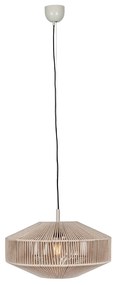 Japandi hanglamp bruin touw 46cm - SveaJapandi Oswietlenie wewnetrzne