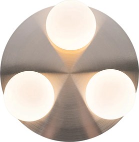 Nowoczesna lampa sufitowa do łazienki stalowa 3-światłowa - Cederic