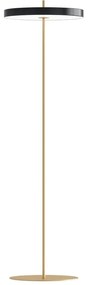 Czarna lampa stojąca LED ze ściemniaczem i metalowym kloszem (wysokość 151 cm) Asteria Floor – UMAGE