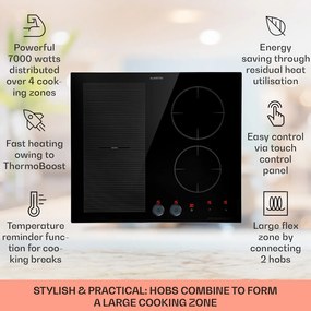 Klarstein MagniChef 60cm Płyta Indukcyjna 5 Stref Gotowania Czarny