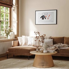 Plakat Śmieszne kozy 30x21 cm z ramą czarną z marginesem ARTGEIST B