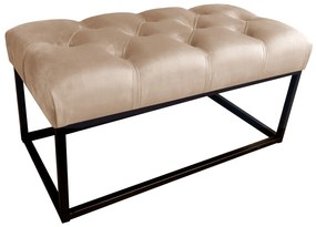 Ławka CHESTERFIELD LOFT MG06 pufa podnóżek metal