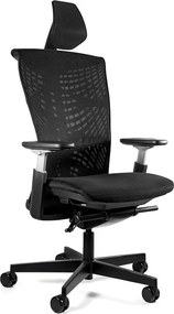 Ergonomiczne krzesło biurowe Reya, czarny / siatka czarna RS01