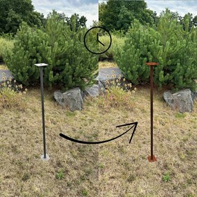 Stojak na karmniki dla ptaków 120 cm, corten CORGARDEN 1042