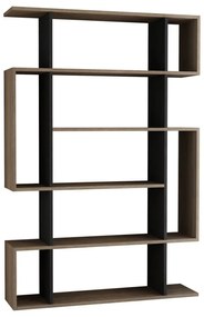 Antracytowo-naturalny regał w dekorze dębu 108,5x161 cm Mito – Homitis