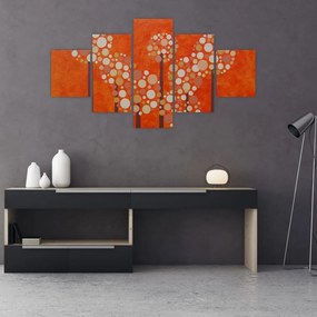 Obraz - Pomarańczowy las (125x70 cm)