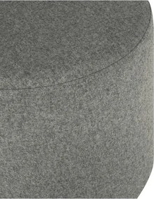 Szary wełniany puf Folk – noo.ma