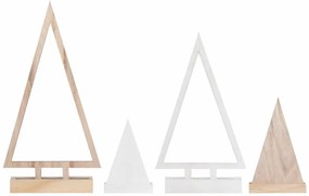 Dekoracyjne choinki świąteczne NORDIC FOREST, zestaw 4 szt.