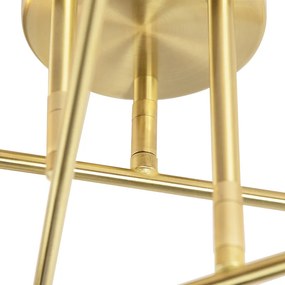 Inteligentna lampa sufitowa art deco mosiądz w tym 6 żarówek WiFi G95 - Sydney