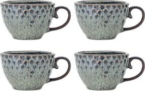 Szare filiżanki ceramiczne zestaw 4 szt. 365 ml Katrina – Bloomingville