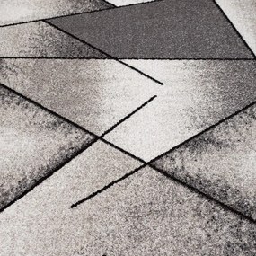 Dywan nowoczesny Perlage Wielokąty beżowo-szary 80 cm x 150 cm