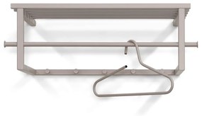 Jasnoszary metalowy wieszak ścienny z półką Marco – Spinder Design