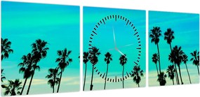 Obraz - Kalifornia (z zegarem) (90x30 cm)