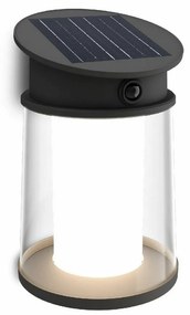 Philips Juda UltraEfficient solarna oprawa LED zczujnikiem, czarna, 3,2 W, 500 lm, 4000 K
