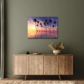Obraz palm wznoszących się nad powierzchnią (70x50 cm)