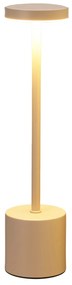 Lampka stołowa LED z ładowalną baterią, metal, 34 cm