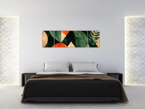 Obraz - Geometryczne motywy naturalne II. (170x50 cm)