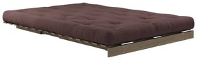 Ciemnobrązowa rozkładana sofa 140 cm Roots – Karup Design