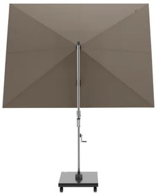 KNIRPS 320 x 320 cm - luksusowy wahadłowy parasol ogrodowy z drążkiem bocznym : Kolor parasola Knirps - Brązowy