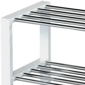 Półka na buty 4 piętra, biały, 80 x 30 x 73 cm, 4 piętra