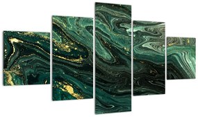 Obraz - Zielony marmur (125x70 cm)
