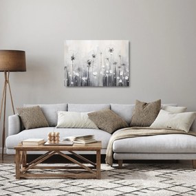 Obraz na szkle - Mlecze, malarstwo (70x50 cm)