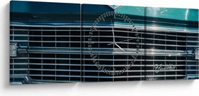 Obraz - Cadillac (z zegarem) (90x30 cm)