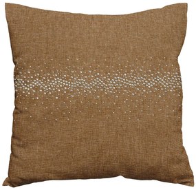 Poszewka dekoracyjna STONY 40x40 cm jasnobrązowa