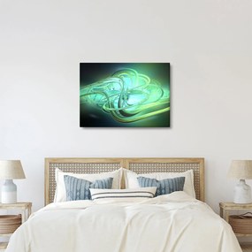 Obraz zielonej abstrakcji (70x50 cm)