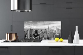 Szkło do Kuchni na Ścianę Rytm Miejskich Kamienic