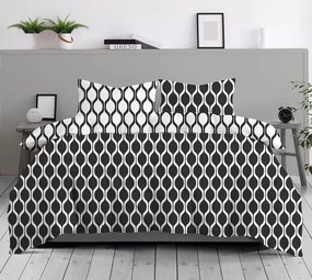 Pościel bawełniana Premium Bielbaw 160x200 Imo czarna GRENO