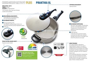 Elo 99285 5-częściowy zestaw szybkowarów PraktikaXL 6+3 l